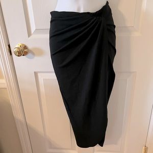 H&M Black Pencil Skirt /scrunched detail
